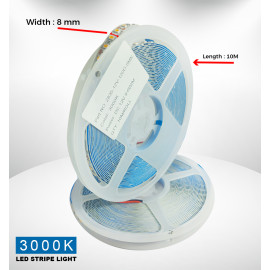 3000K Warm White | LED Strip Light | Power 12V DC 9.6V W/M