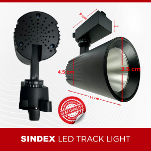 LED Track Light SD-TL 4930 – 30W White  3000K – Black Body, 95x95x210 mm