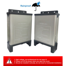 Heavy-Duty Rainproof LED Power Supply Transformer - 400W 12V Output